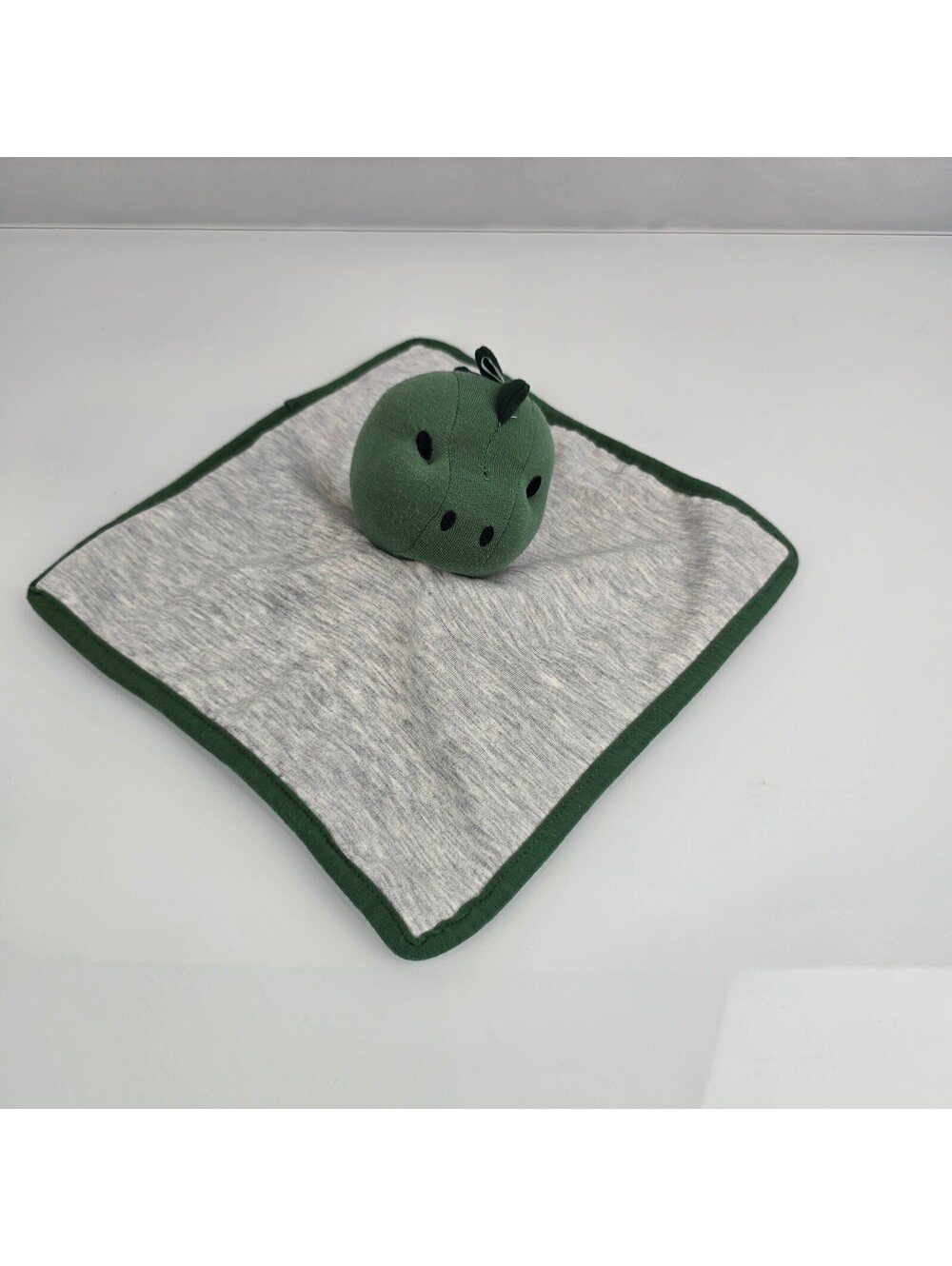 Gray Green Dinosaur Dragon Lovey Security Blanket Suzhou Megatex